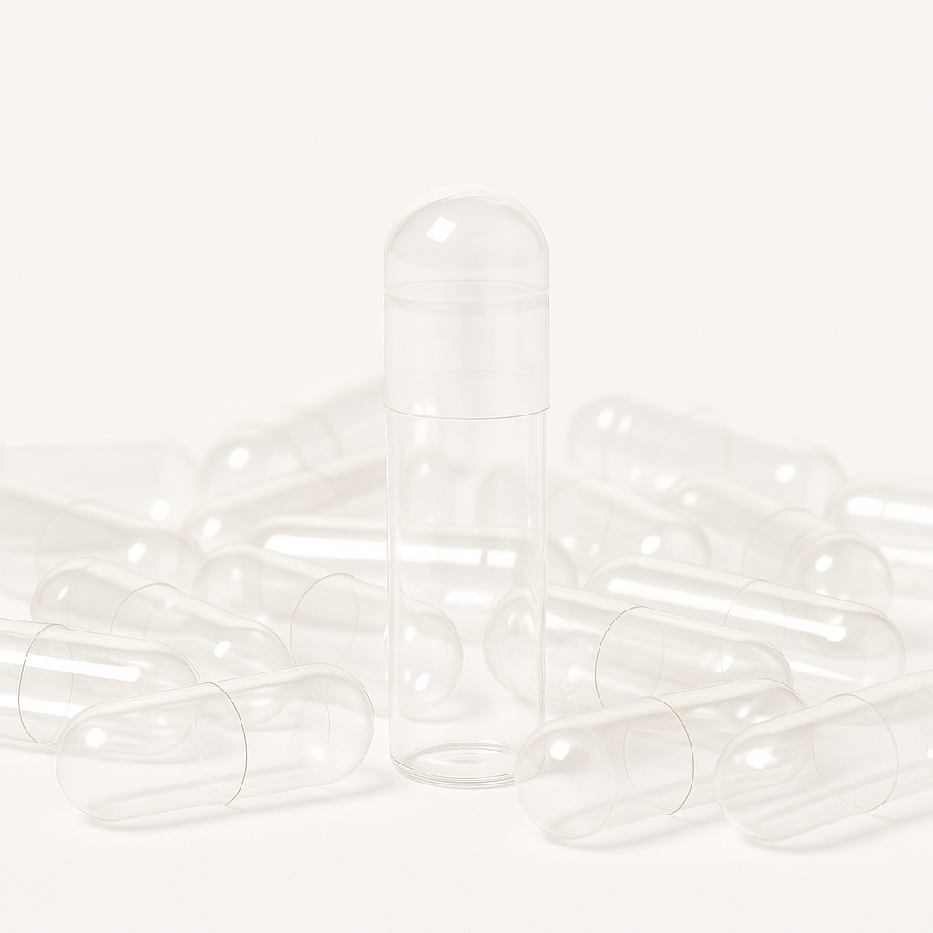 HPMC Capsules, Vegan, Vegetable Capsules - Clear