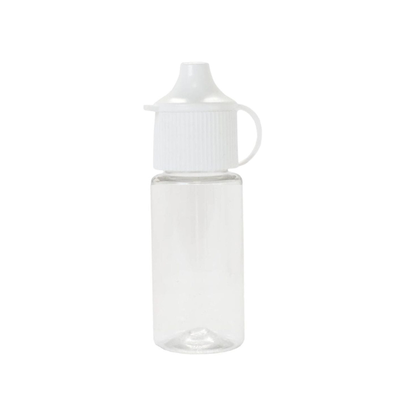 Clear PET Plastic Dropper Bottle – Complete with Spout Cap - 20ml