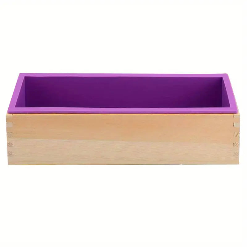 Wooden Soap Mold with Silicone Liner – 80mm Height