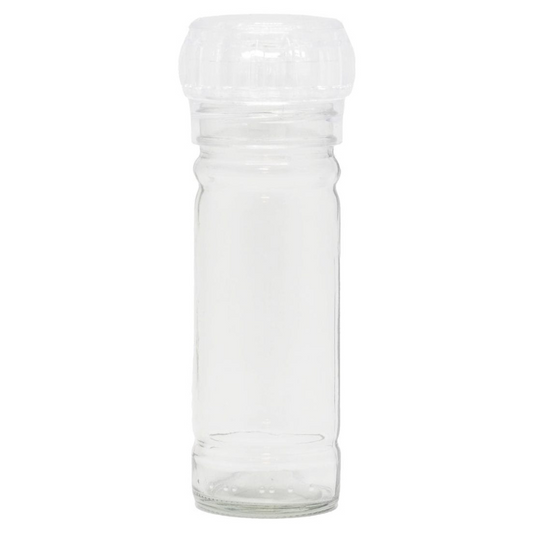 Glass Spice Bottle With Clear Grinder