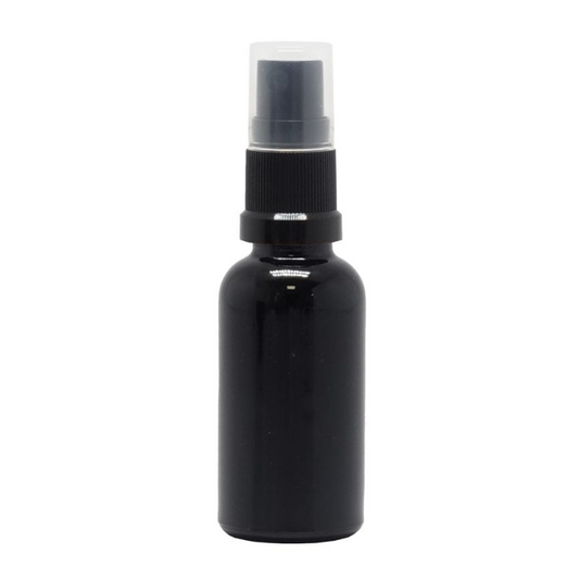 Product image of Black Glass Aromatherapy Bottle 18mm Neck Black Atomiser/Mist Spray Cap (18mm Neck)