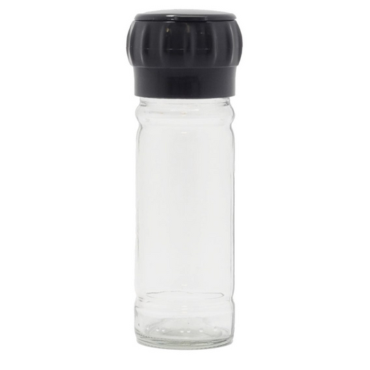 Glass Spice Bottle With Black Grinder