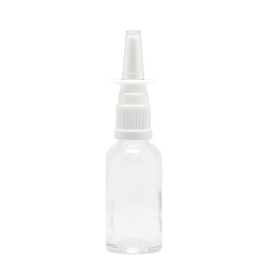Product image of Clear Glass Aromatherapy Bottle 18mm Neck With Nasal Sprayer
