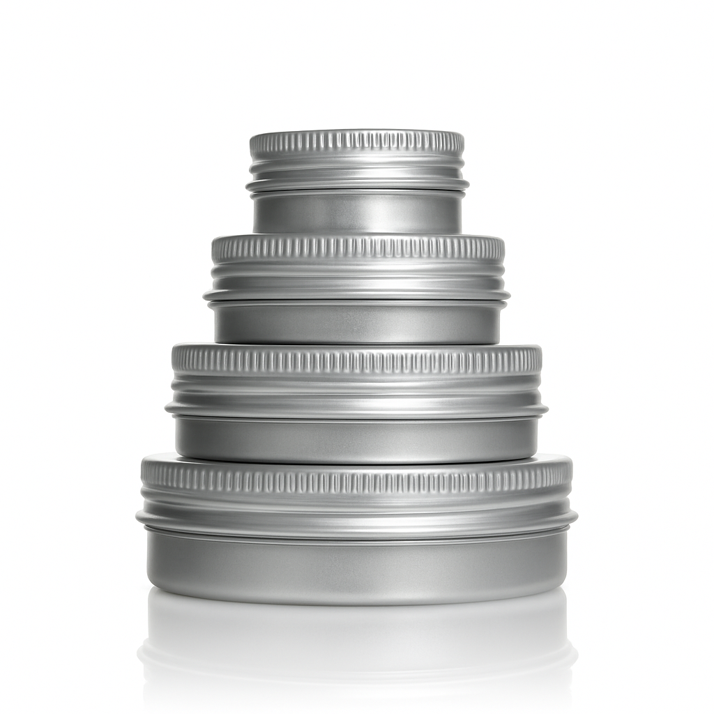 Aluminium Tins Silver