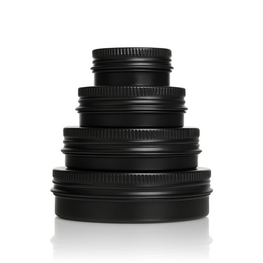 Aluminium Tins Black