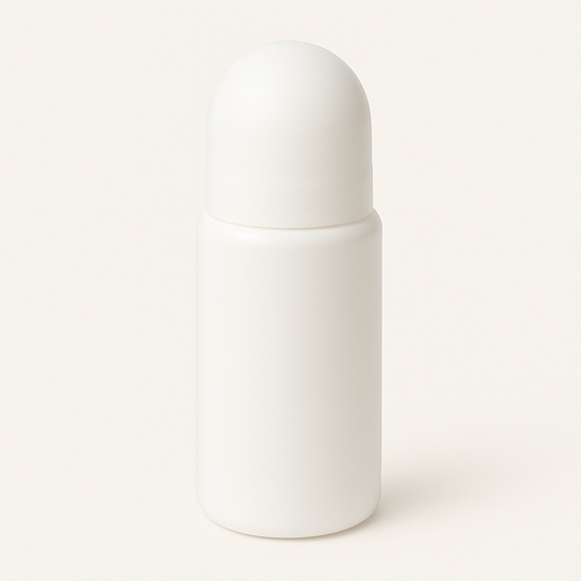 100ml White Roll-On Applicator with Cap (HDPE)
