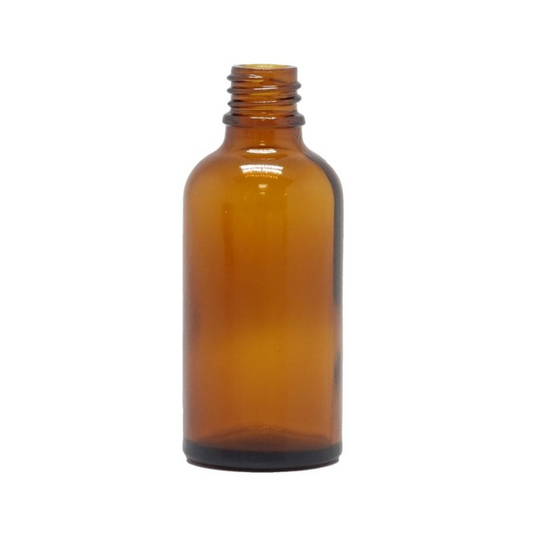 Amber Glass Aromatherapy Bottle – 18mm DIN Neck (No Cap)