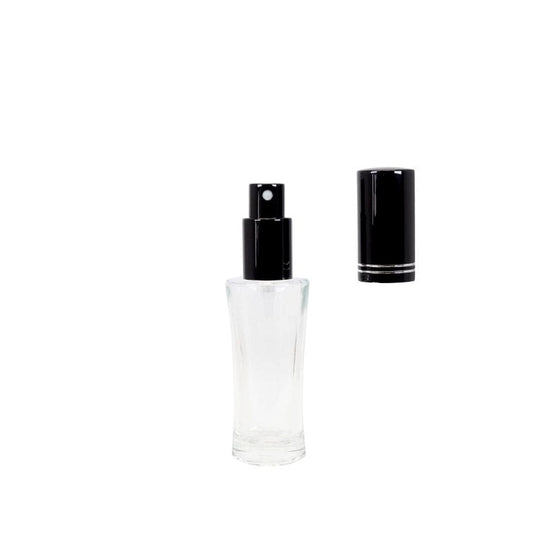 50ml Clear Glass Conical Perfume Bottle With Perfume Sprayer & Overcap (Copy)